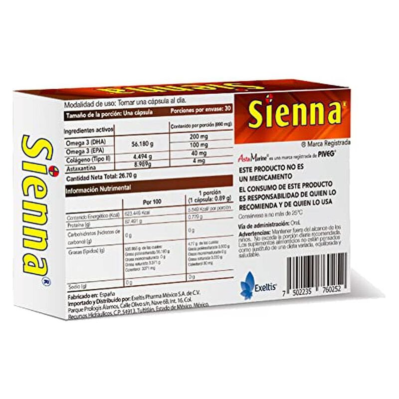 Sienna Suplemento Alimenticio A Base De Col&aacute;gen... image number null
