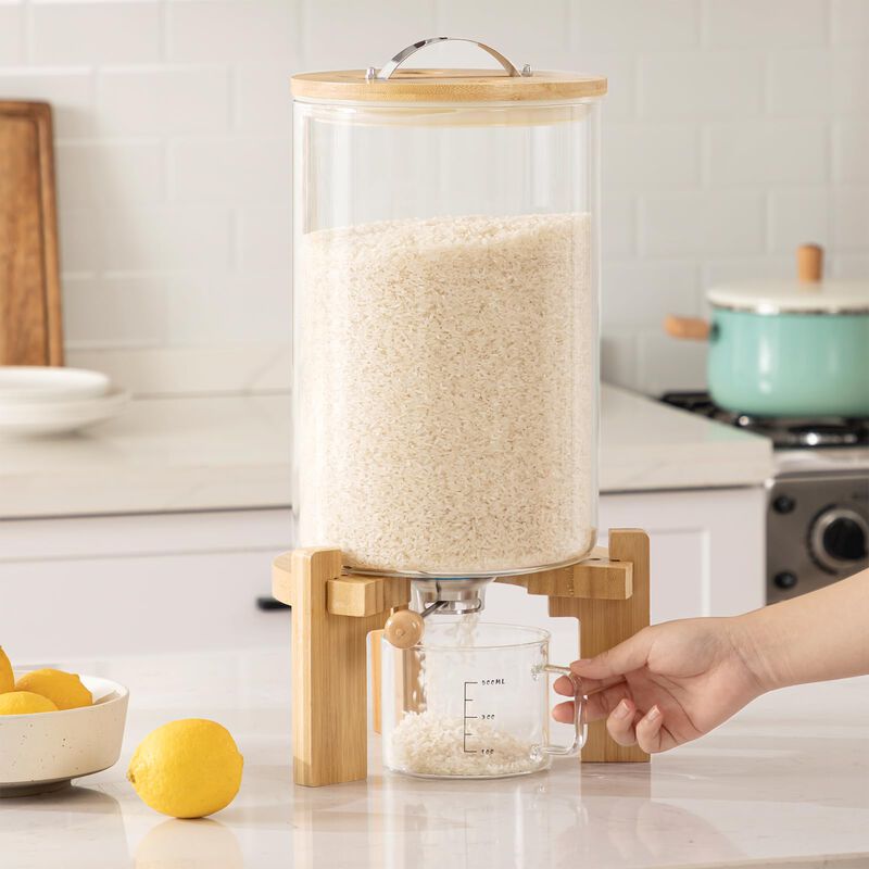 Dispensador De Arroz Hblife De Vidrio De 8 Litr... image number null