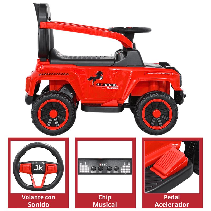 Montable El&eacute;ctrico para Ni&ntilde;os H&iacute;brido con Bast&oacute;... image number null