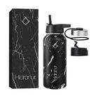 Termo de Acero Inoxidable Doble Aislamiento Térmico 32 oz Negro Mármol Hidranur