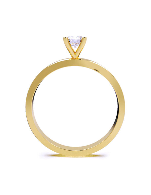 Anillo de Compromiso de 10K con Circonia Talla ... image number null