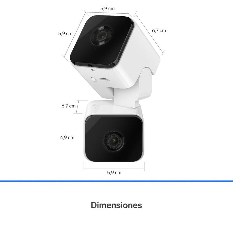 2 Cámaras de seguridad Wi-Fi de doble lente 2 M... image number null