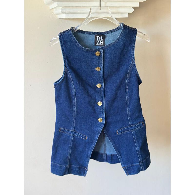 Chaleco de mezclilla image number null