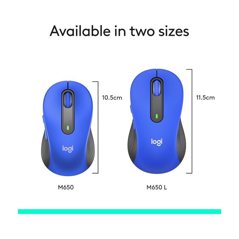 Mouse Inal&aacute;mbrico Logitech M650l Azul image number null