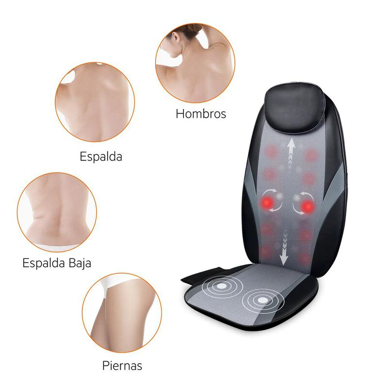 Asiento Masajeador de Espalda Shiatsu De 4 Nodo... image number null