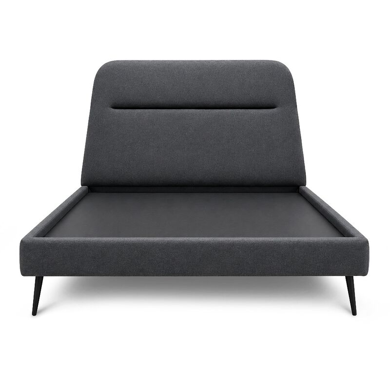 Cama Matrimonial Verona Tapizada Estructura Mad... image number null