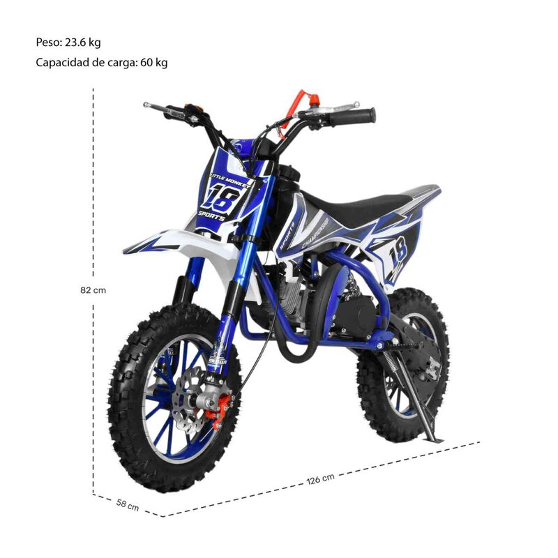 Moto Cross Pocket Montable Ni&ntilde;os Motor Gasolina... image number null