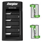Cargador Universal Energizer + 2 Pilas Recargables 9V 175Mah