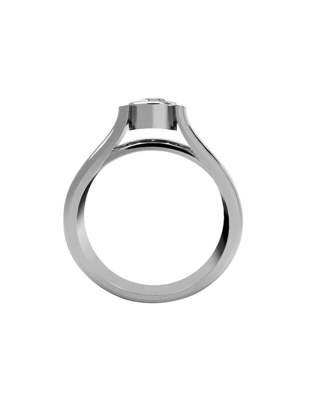 Anillo de Compromiso de 14K con Circonia Talla ... image number null