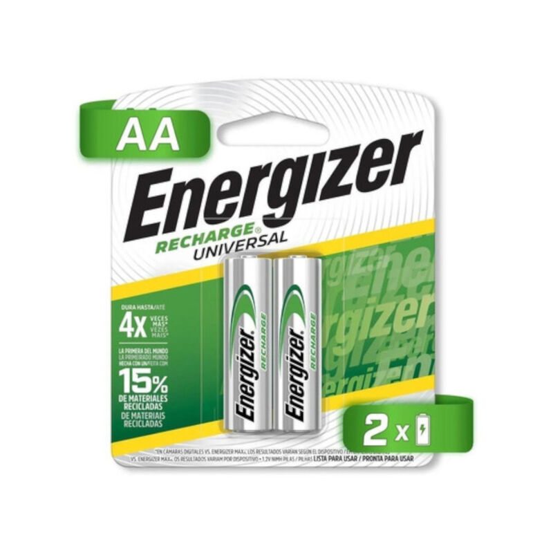 Pilas Bater&iacute;as Energizer Recargables 2 piezas A... image number null