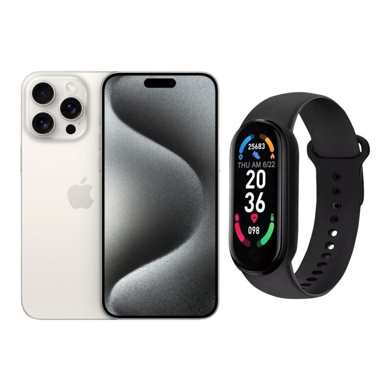 iPhone 15 Pro Max 256GB Blanco E-SIM Reacondici... image number null