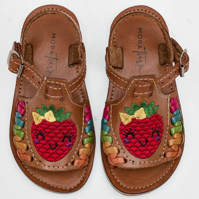 Mora Tierra Sandalia para ni&ntilde;a camel multicolor image number null