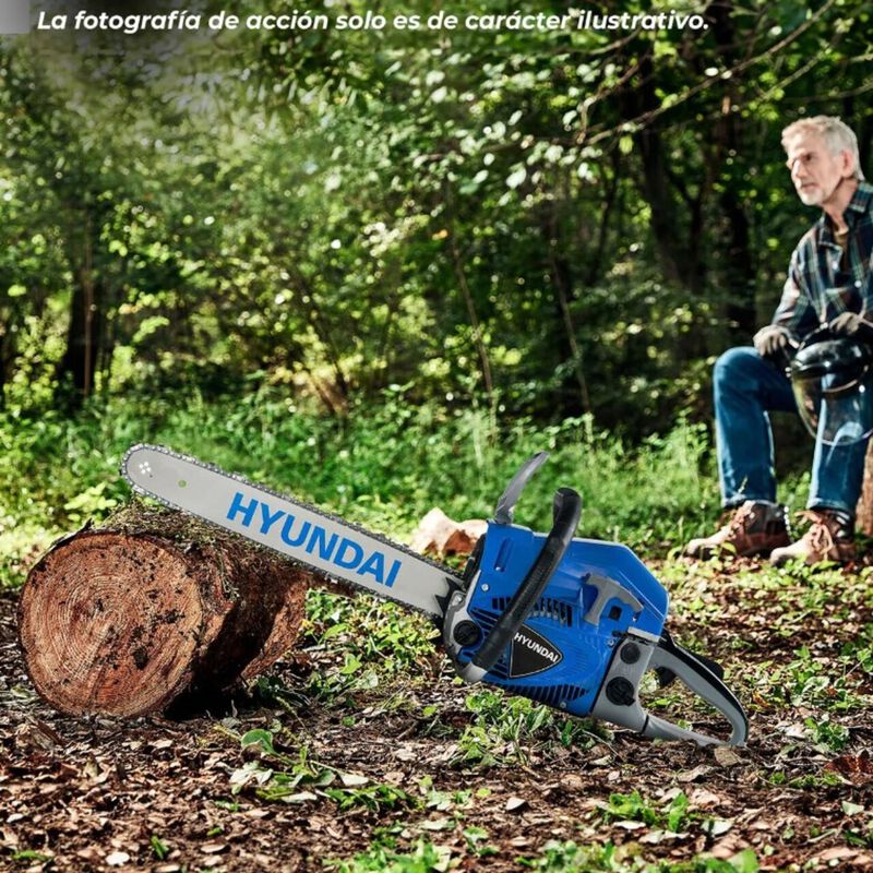 Motosierra A Gasolina Hyundai 18 Pulg Turbo455 ... image number null