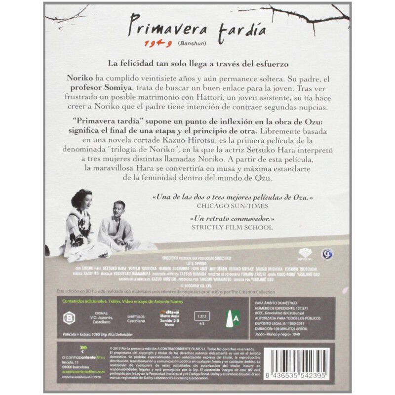 PRIMAVERA TARDIA (BLU-RAY) image number null