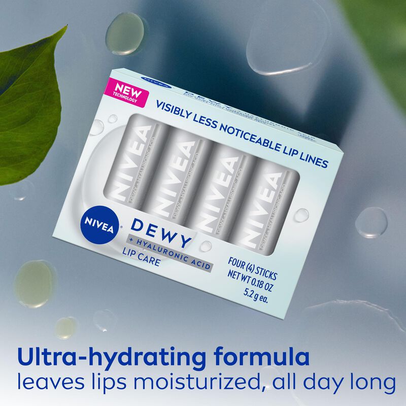 B&aacute;lsamo Labial Nivea Dewy Lip Care Con &Aacute;cido Hi... image number null