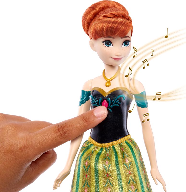 Mu&ntilde;eca Cantante Anna De Frozen De Mattel Con At... image number null