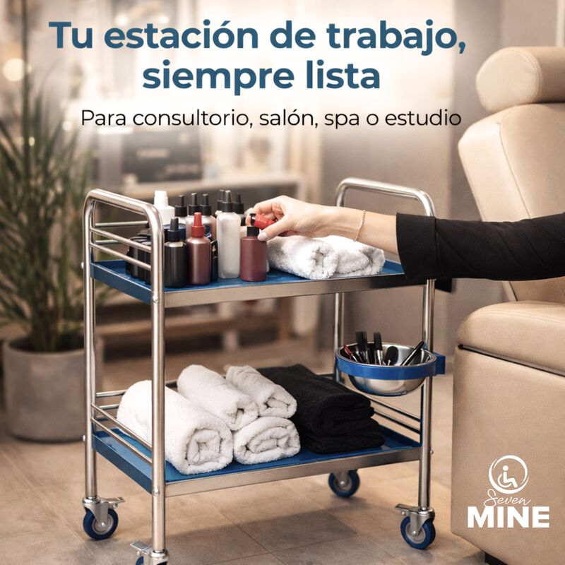 Mesa Pasteur Acero Inoxidable Con Taz&oacute;n Lateral... image number null