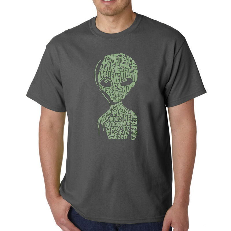 Camiseta Word Art Para Hombre - Alien&iacute;gena - Gr... image number null