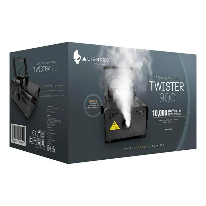 M&aacute;quina C&aacute;mara De Humo Alienpro Twister 900w 1 ... image number null