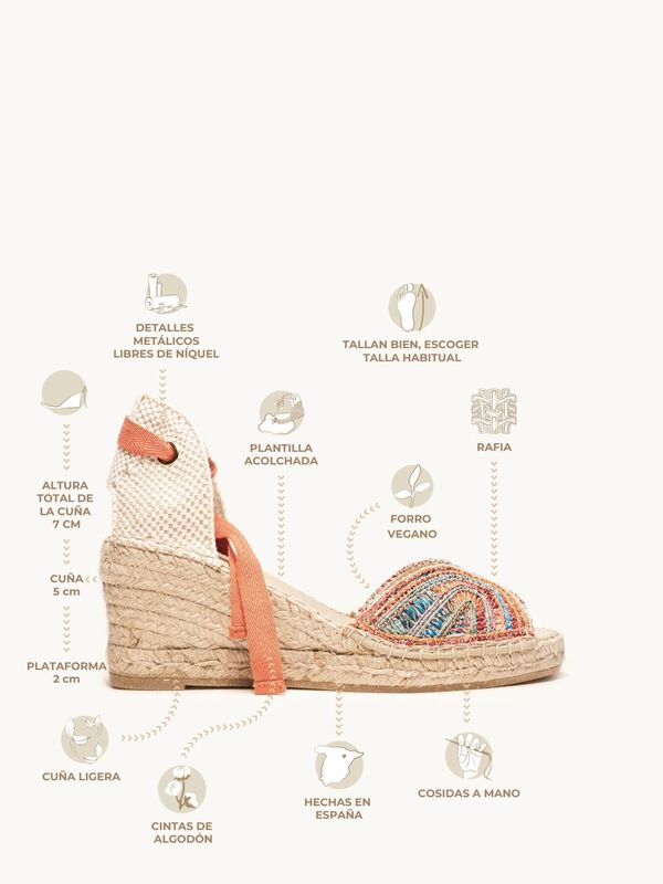 Alpargata Lirio Cu&ntilde;a Media Naranja image number null
