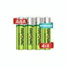4 Pilas Baterias Recargables Rayovac Tama&ntilde;o AAA 650 mAh