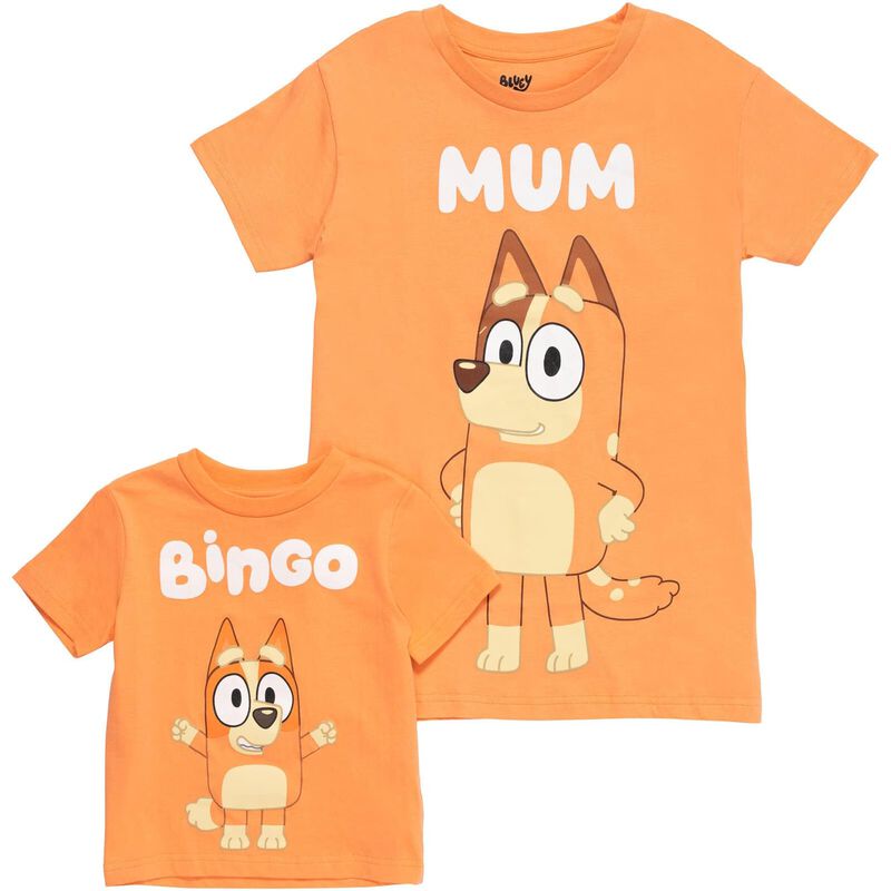 Camiseta Bluey Bingo Con Estampado De Ni&ntilde;os Peq... image number null