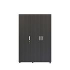 Cl&oacute;set Bilbao  , 3 Puertas con 2 Barras de Colgado,  Negro