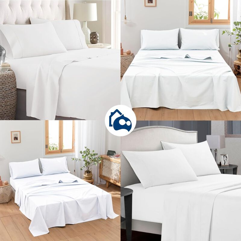 Juego de 4 Piezas de Sabanas Queen Hipoalerg&eacute;ni... image number null