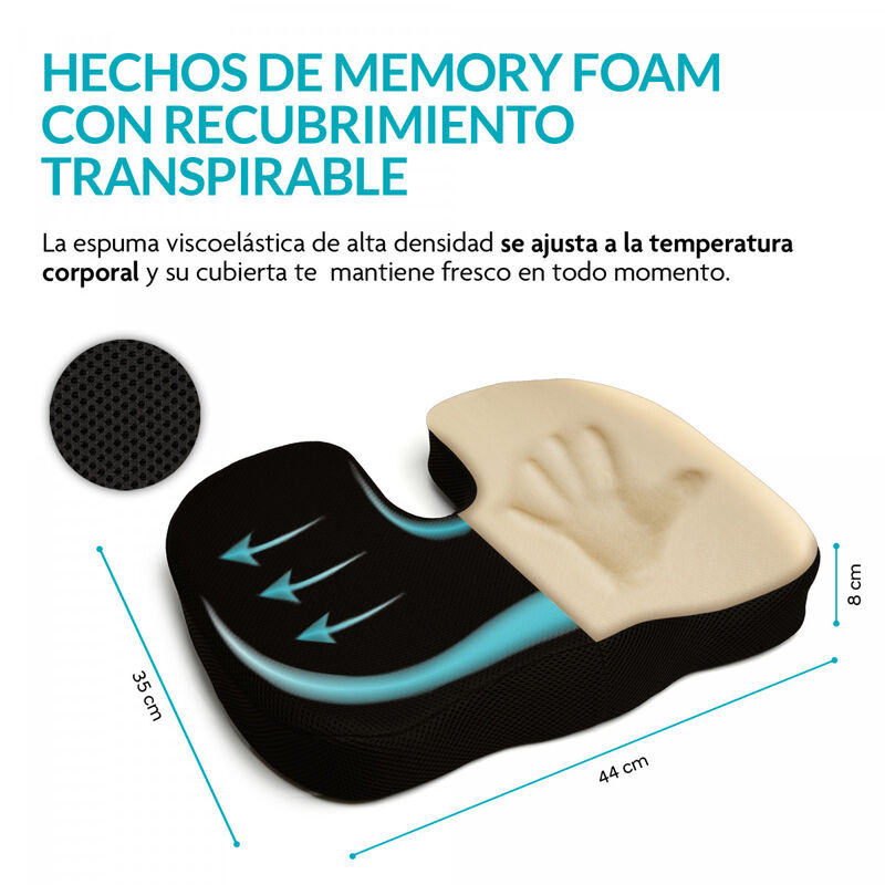 Set de Almohada Lumbar y Cojín Para Coxis image number null