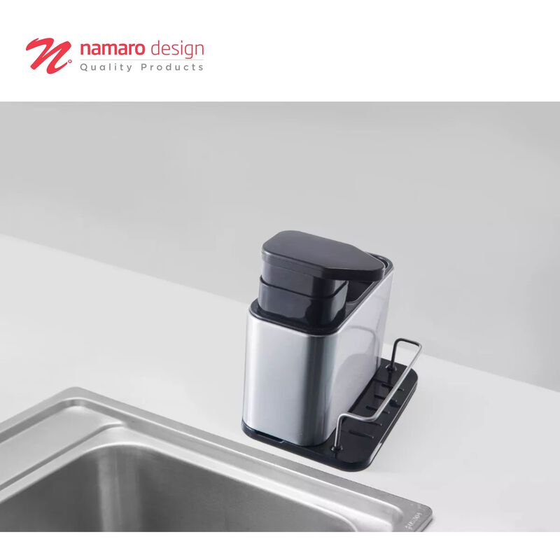 Dispensador De Jab&oacute;n L&iacute;quido Con Porta Esponja/... image number null