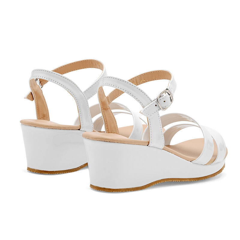 Caramel Sandalia Con Cu&ntilde;a Para Mujer Blanco Cod... image number null