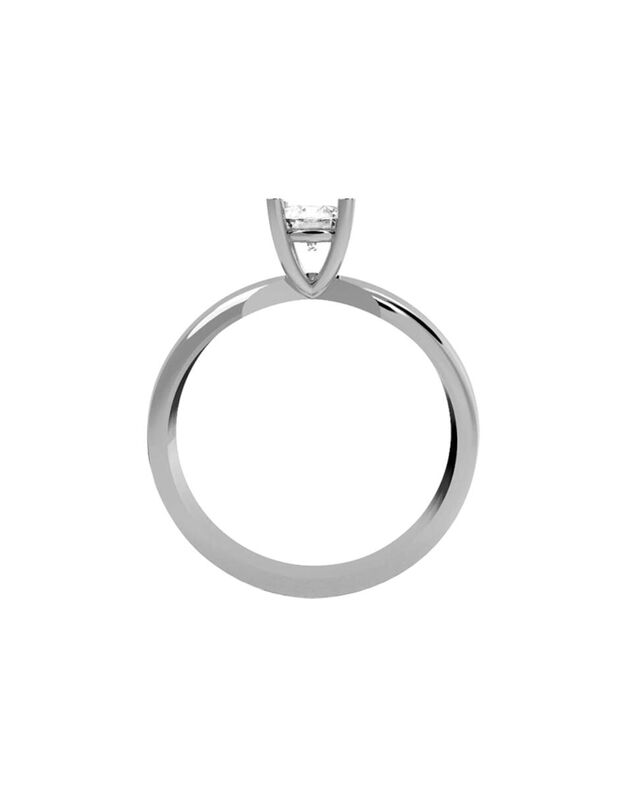 Anillo de Compromiso de 10K con Circonia Talla ... image number null