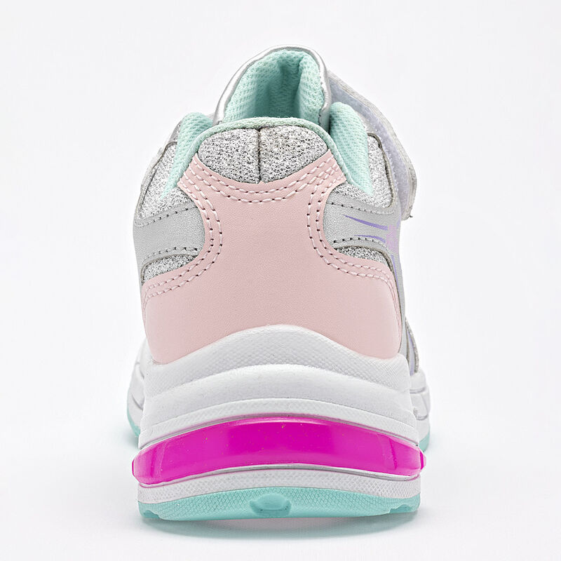 Lux-10 tenis para ni&ntilde;a plata rosa cod 140588-D image number null