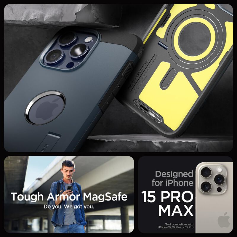 Funda Spigen Tough Armor Magfit Para Iphone 15 ... image number null