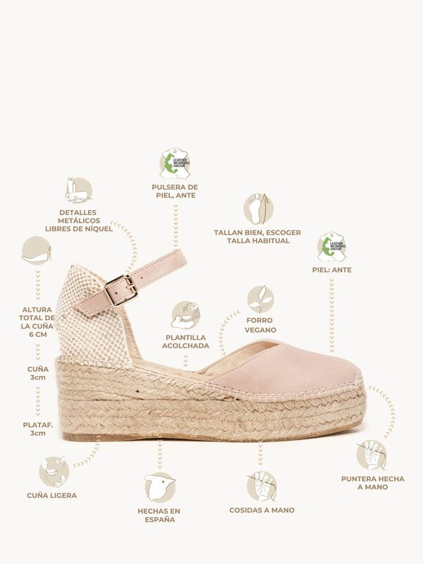 Jara Plataforma Ante Rosa Claro image number null