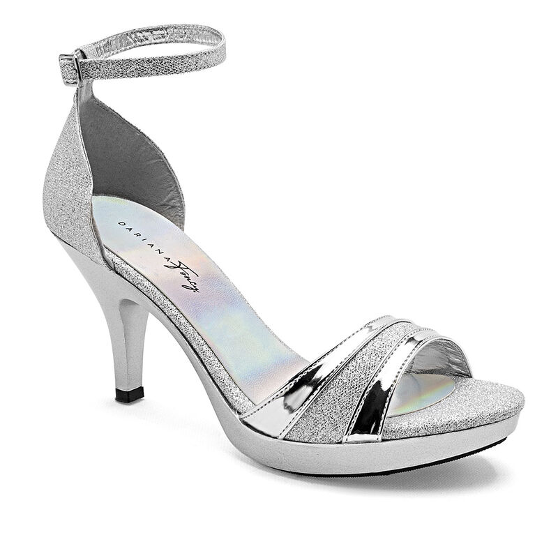 Dayana Foncy Zapatilla Abierta Para Mujer Plata... image number null