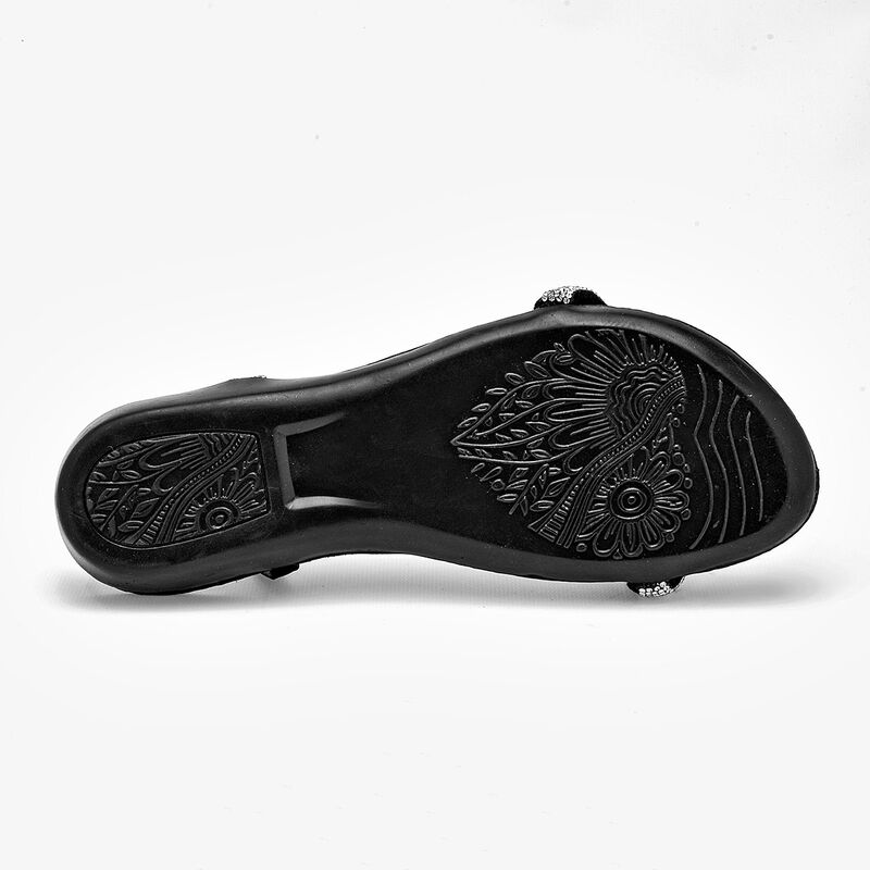 Clasben sandalia piso para mujer plata negro co... image number null