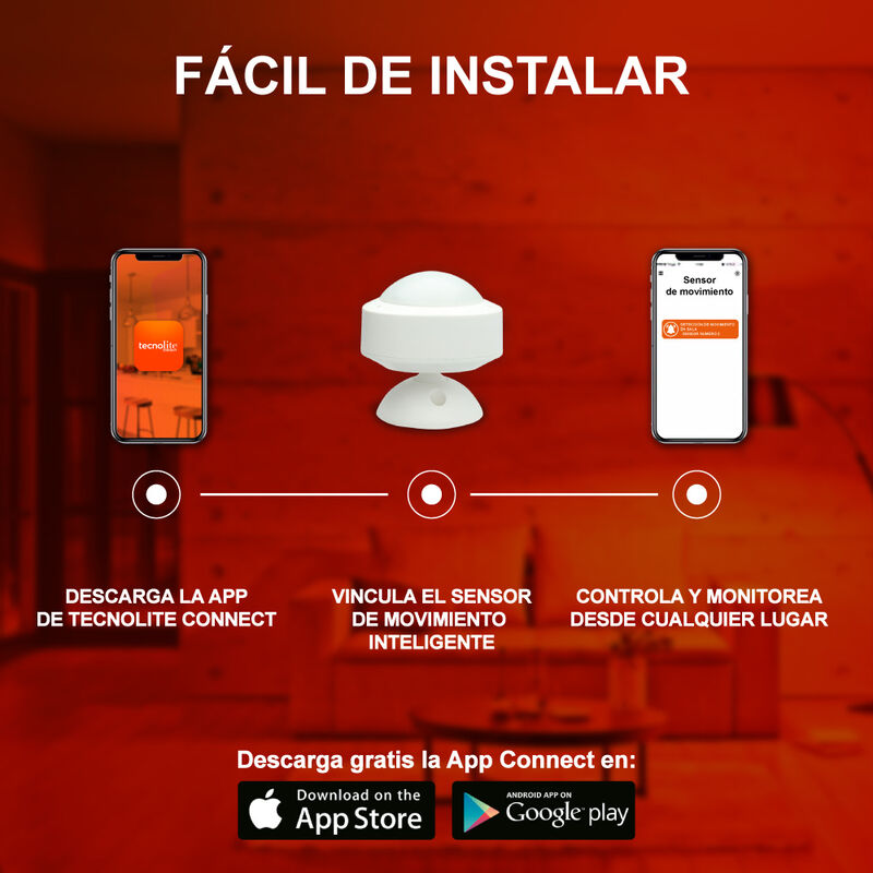 Sensor Movimiento Inteligente 10m Tecnolite Con... image number null