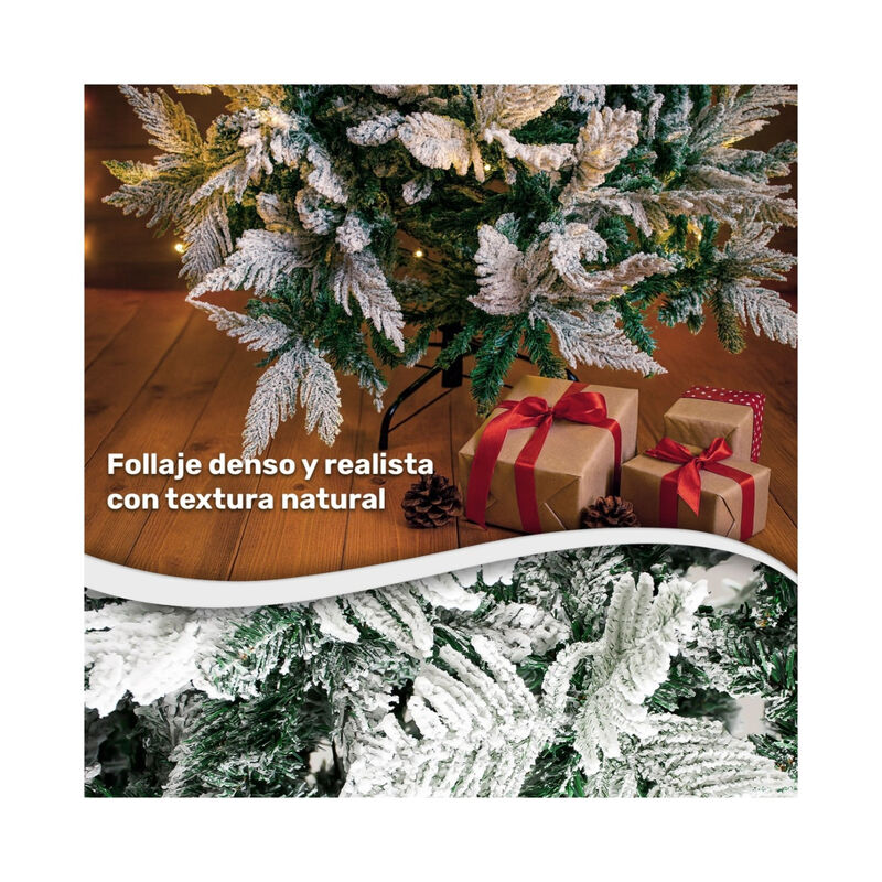 Arbol Navidad Nevado Premium 1.9m Pino Escarcha... image number null