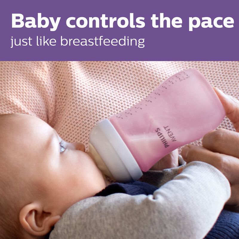 Juego De Biberones Avent Natural Response Pink ... image number null