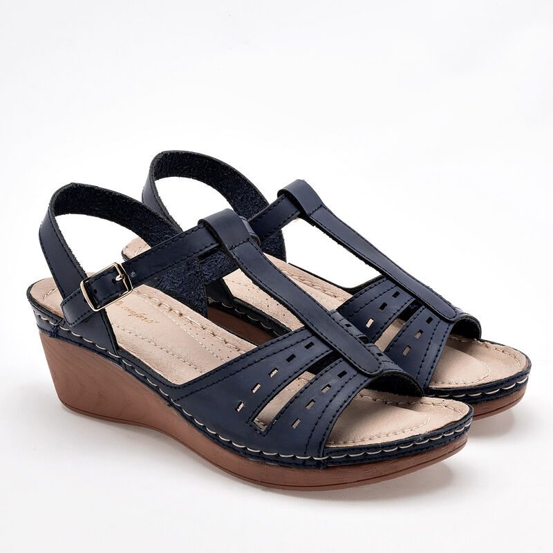 Mora Confort Sandalia para mujer marino image number null