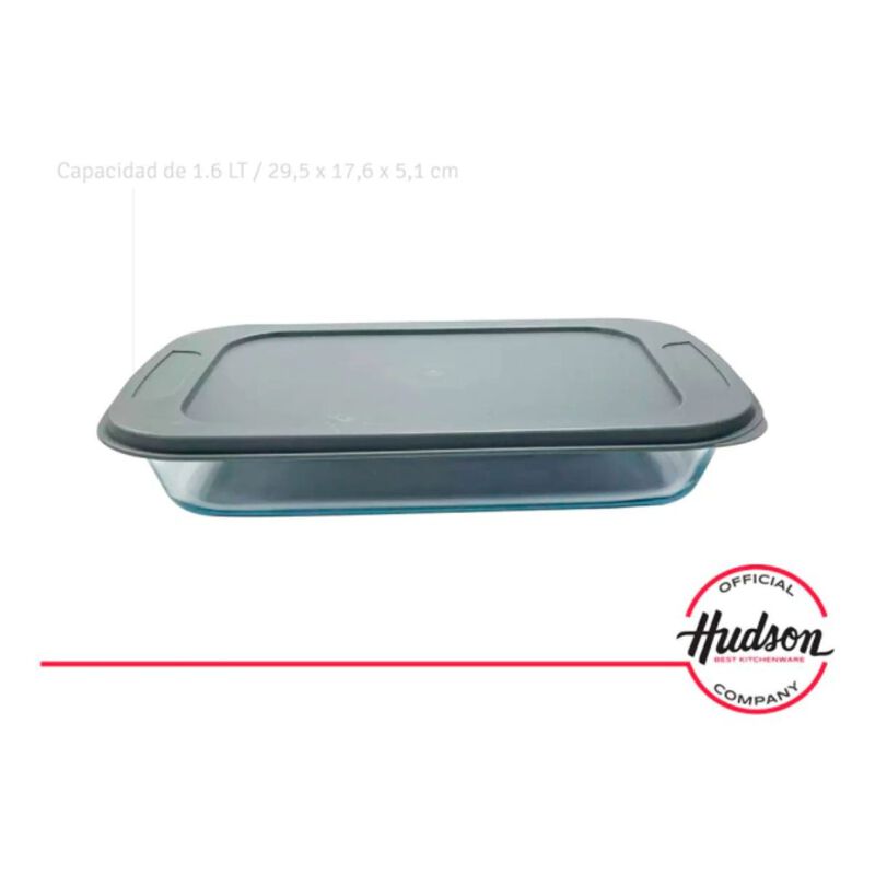 Refractario Fuente Hudson Vt01t De Vidrio Boros... image number null