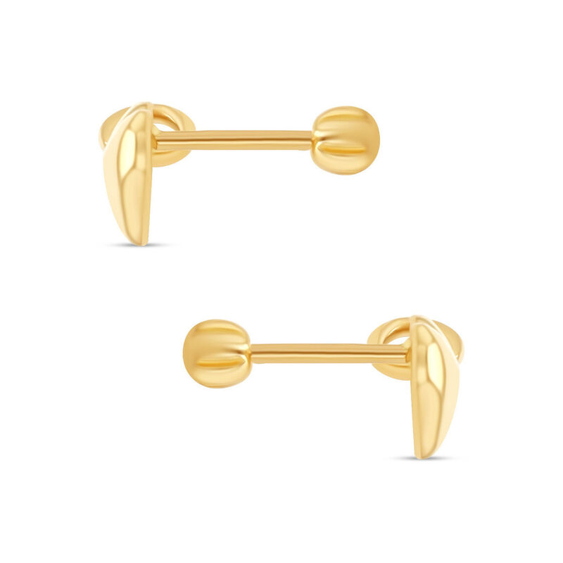 Broqueles Coraz&oacute;n Oro Amarillo 10k Luz | Joyer&iacute;... image number null