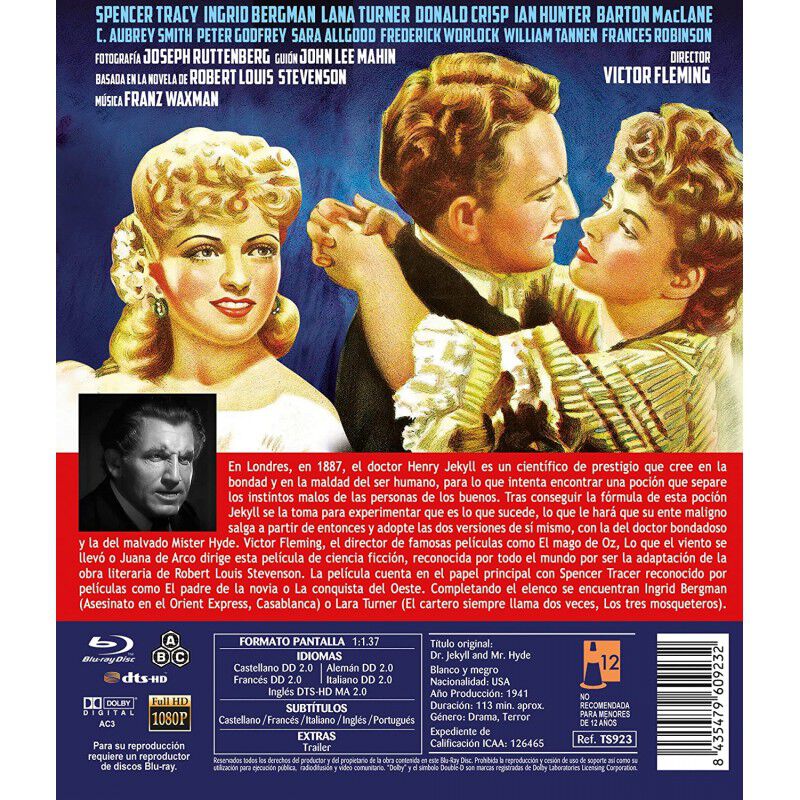 El Extra&ntilde;o Caso Del Dr. Jekyll [blu-ray] (1941)... image number null