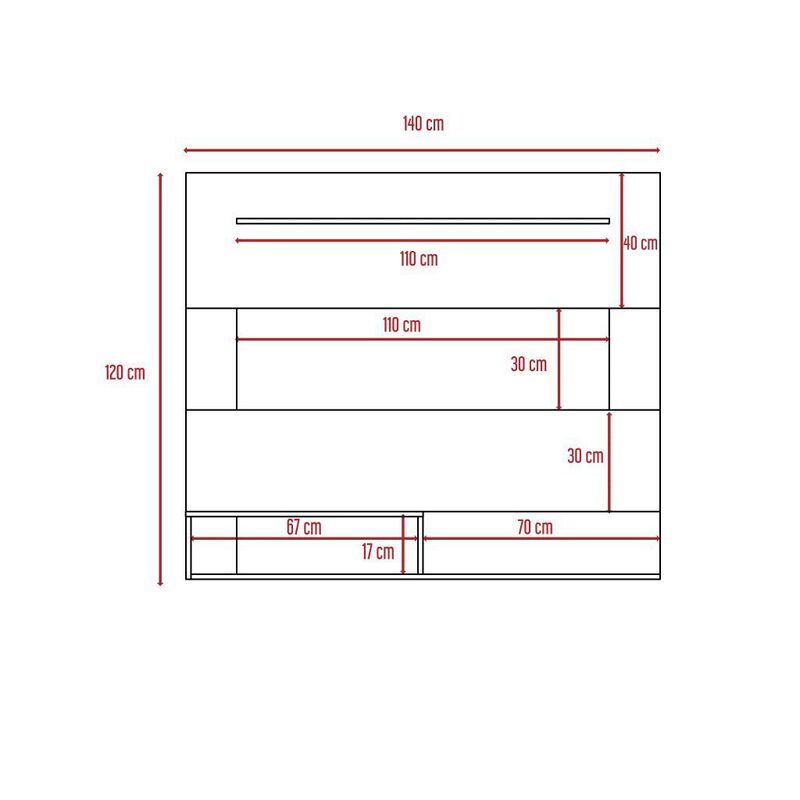 Panel Tv Beijing para Tv De 55'' color Wengue image number null