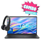 Combo Laptop Dell 15.6" Core i3 100U 512Gb SSD 8Gb Ram Negro DC15250 + Audifonos Bluetooth