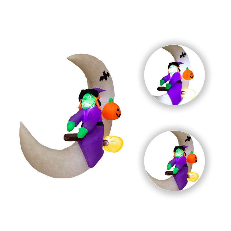 Inflables De Halloween Bruja con Luz Led image number null
