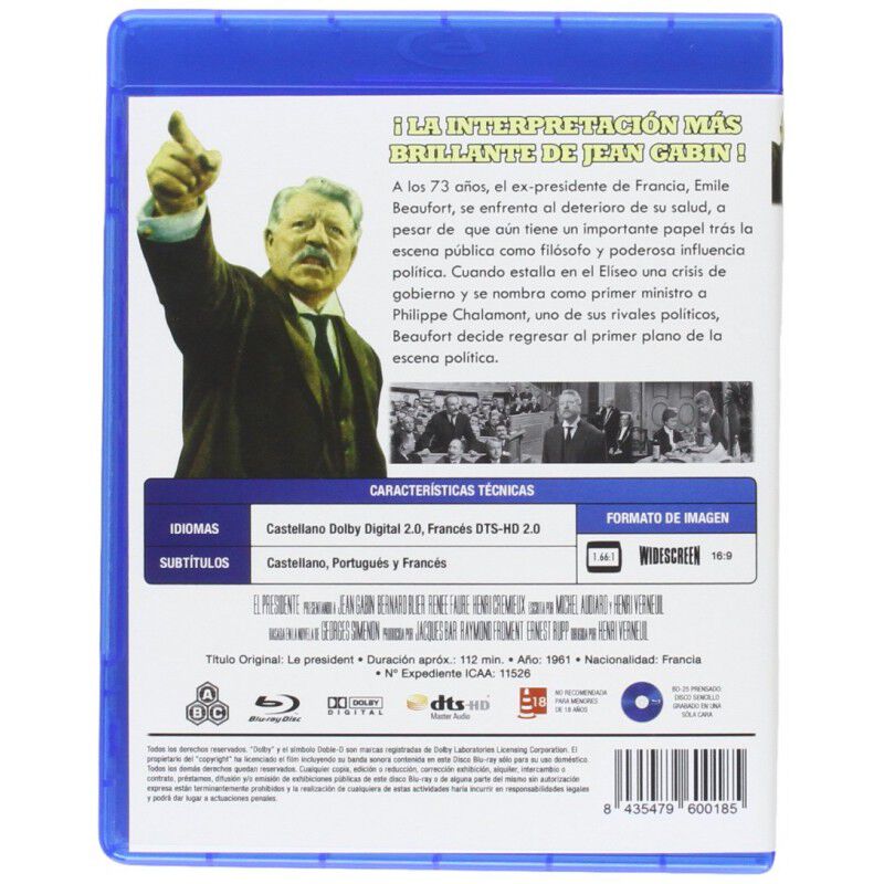 El Presidente (1961) [blu-ray] Le Pr&eacute;sident image number null