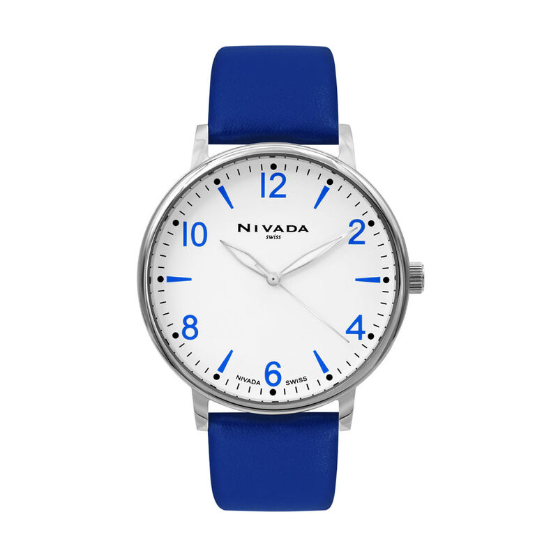 Reloj Nivada Corporate Cab Acero/Piel Azul Cara... image number null