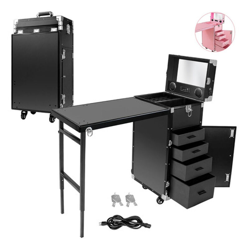 Mesa Manicura Plegable Bluetooth Usb Bocinas Ne... image number null